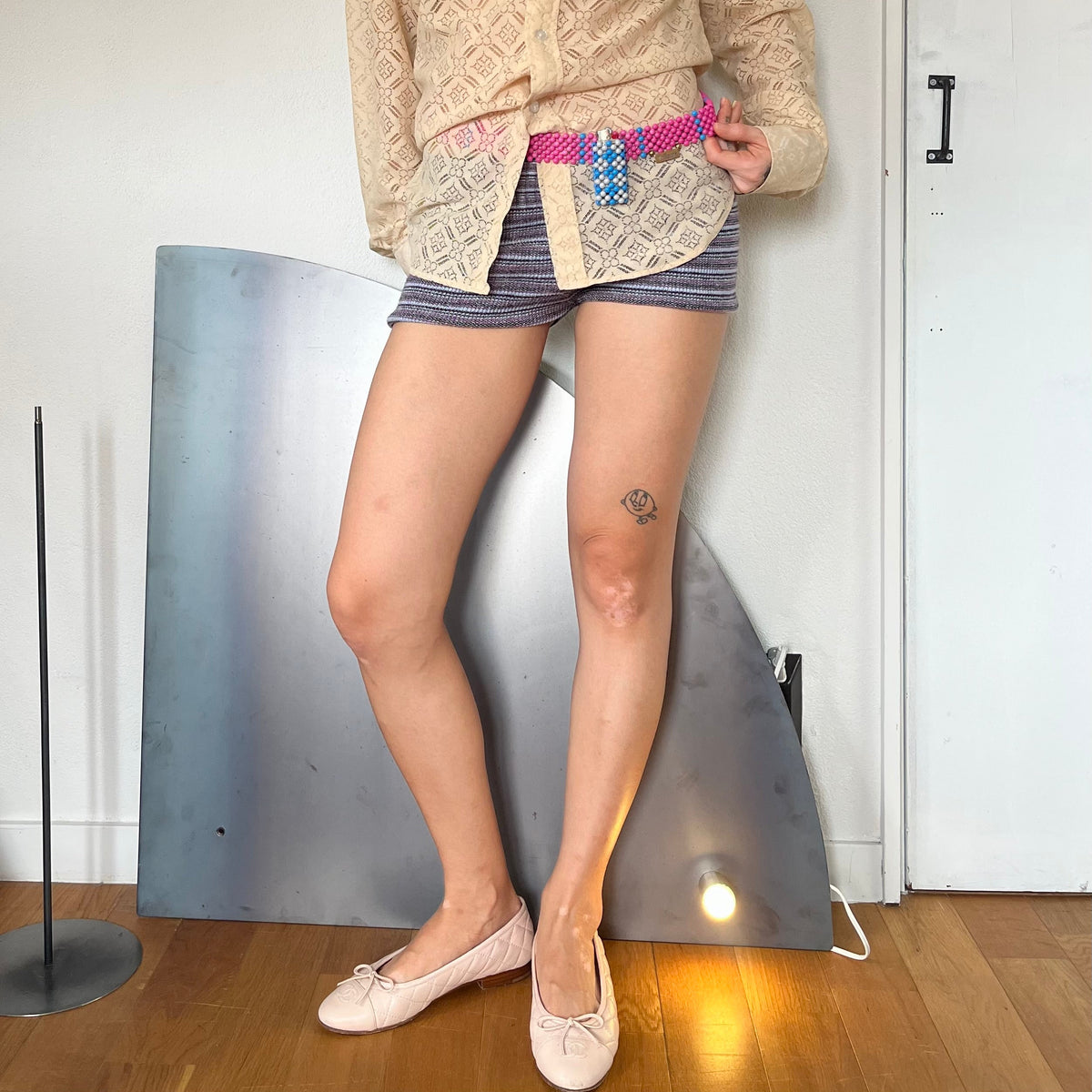 Belt with lighter pocket