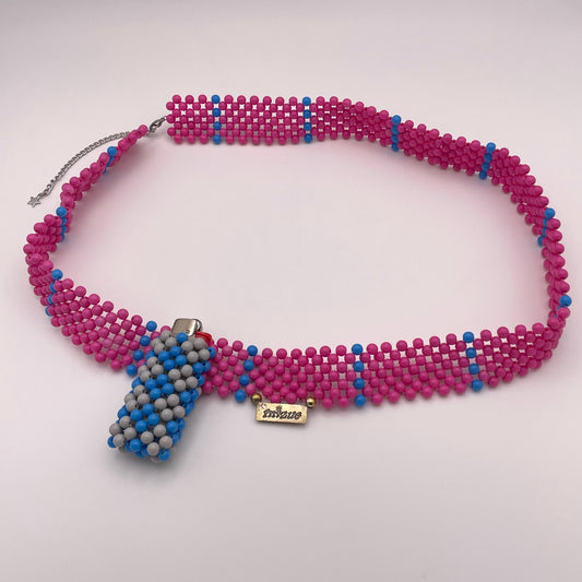 Belt with lighter pocket