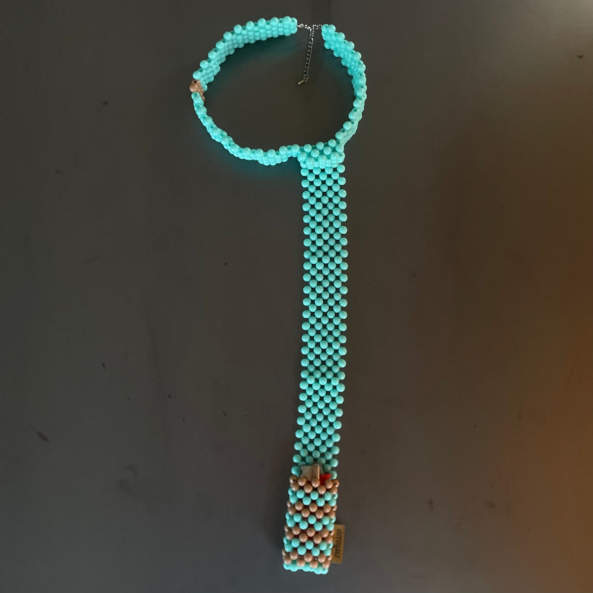 Fake scarf with lighter pocket