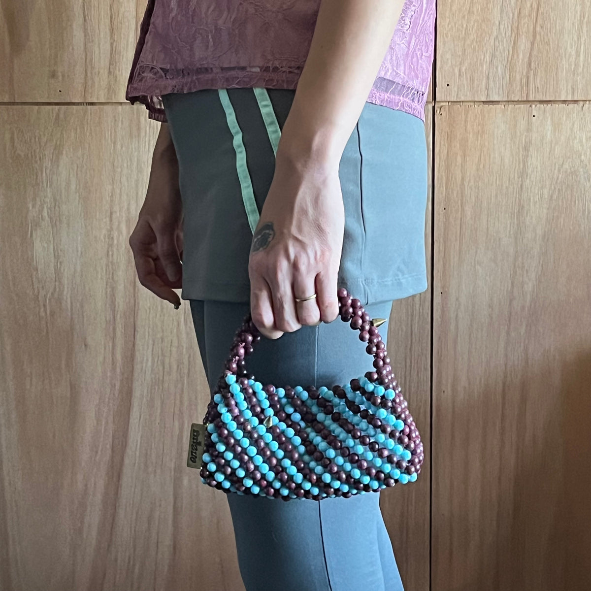 Spiked handbag